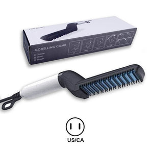 Multifunctional Hair Comb Brush Beard Straightener