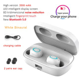 3500mAh LED Bluetooth s Earphones TWS  Sport Headset Noise Cancel