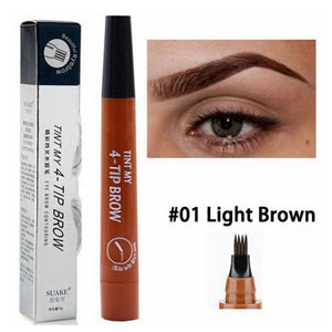 Eyebrow Pen Waterproof Fork Tip Tattoo Pencil  Fine Sketch Liquid