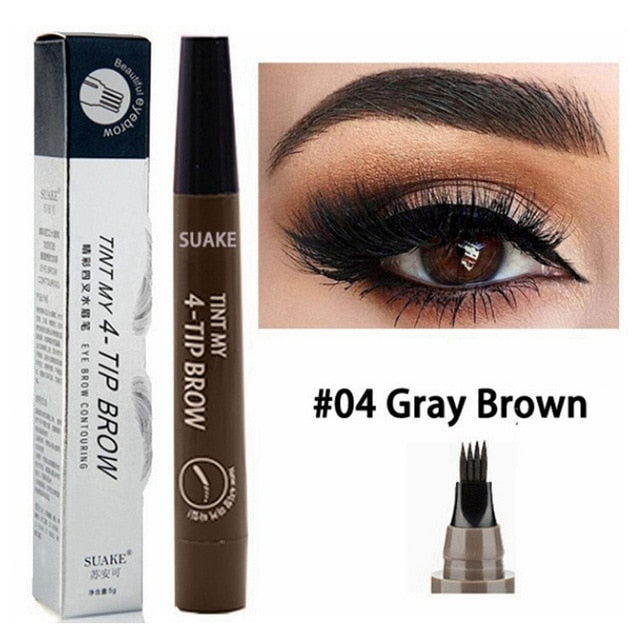 Eyebrow Pen Waterproof Fork Tip Tattoo Pencil  Fine Sketch Liquid