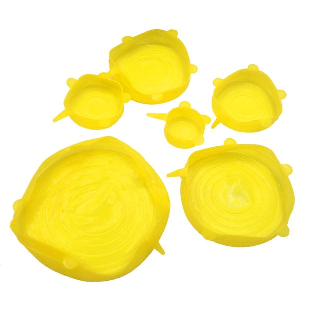 Reusable silicon stretch lids universal lid Silicone food wrap bowl pot lid silicone cover pan cooking Kitchen Stoppers