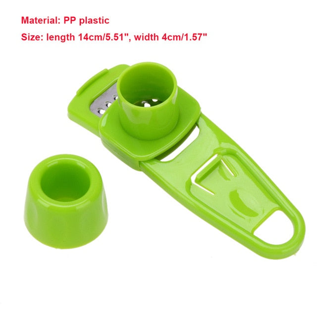 Multi-function Manual Garlic Presser Curved Garlic Grinding