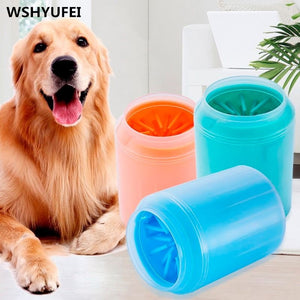 Pet Paw Foot Cleaner Cup Silicone Combs Brush Cleaning