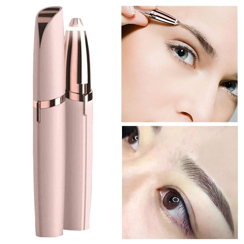 Mini Electric Eyebrow Trimmer Brows Pen Hair Remover Painless